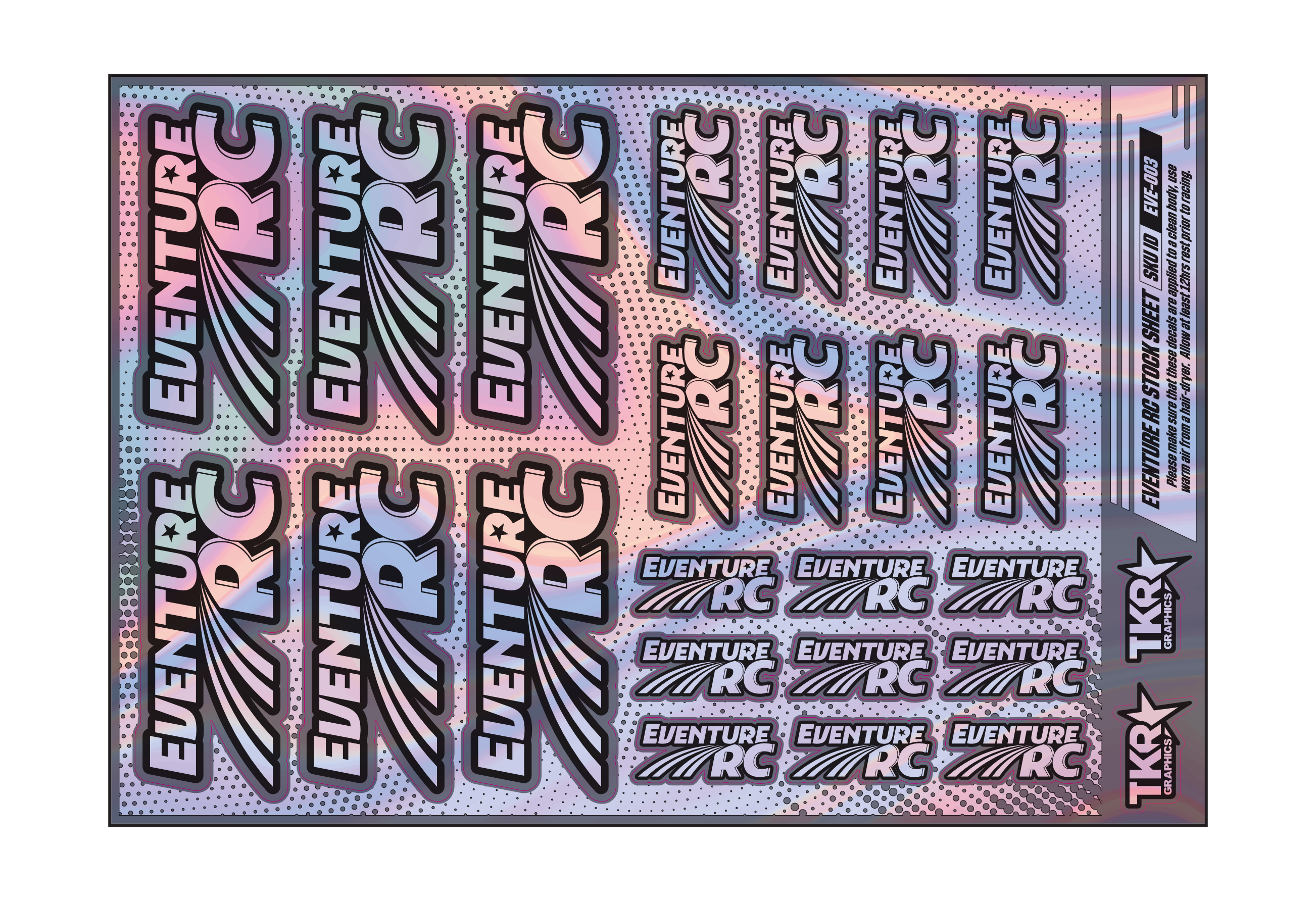 HOLOGRAPHIC EVENTURE RC A5 STOCK SHEET