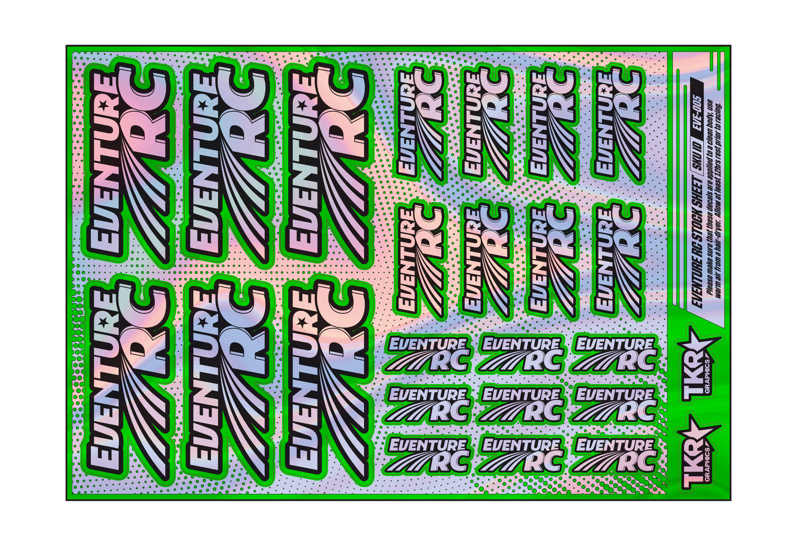 HOLOGRAPHIC EVENTURE RC A5 STOCK SHEET