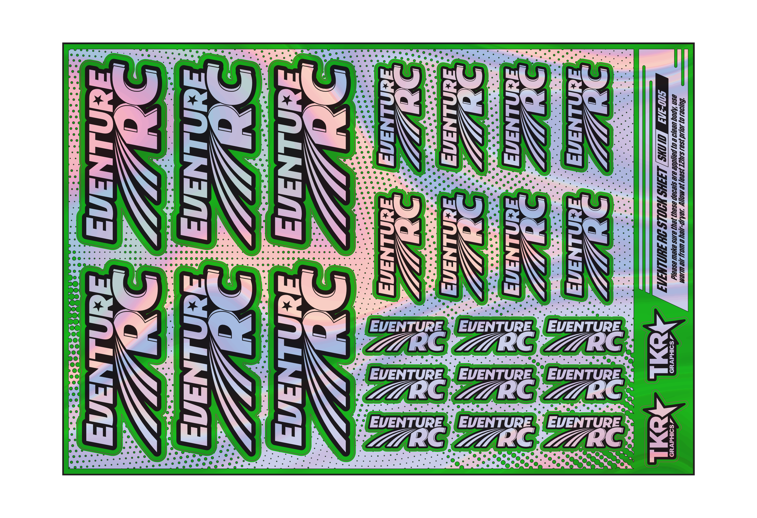 HOLOGRAPHIC EVENTURE RC A5 STOCK SHEET