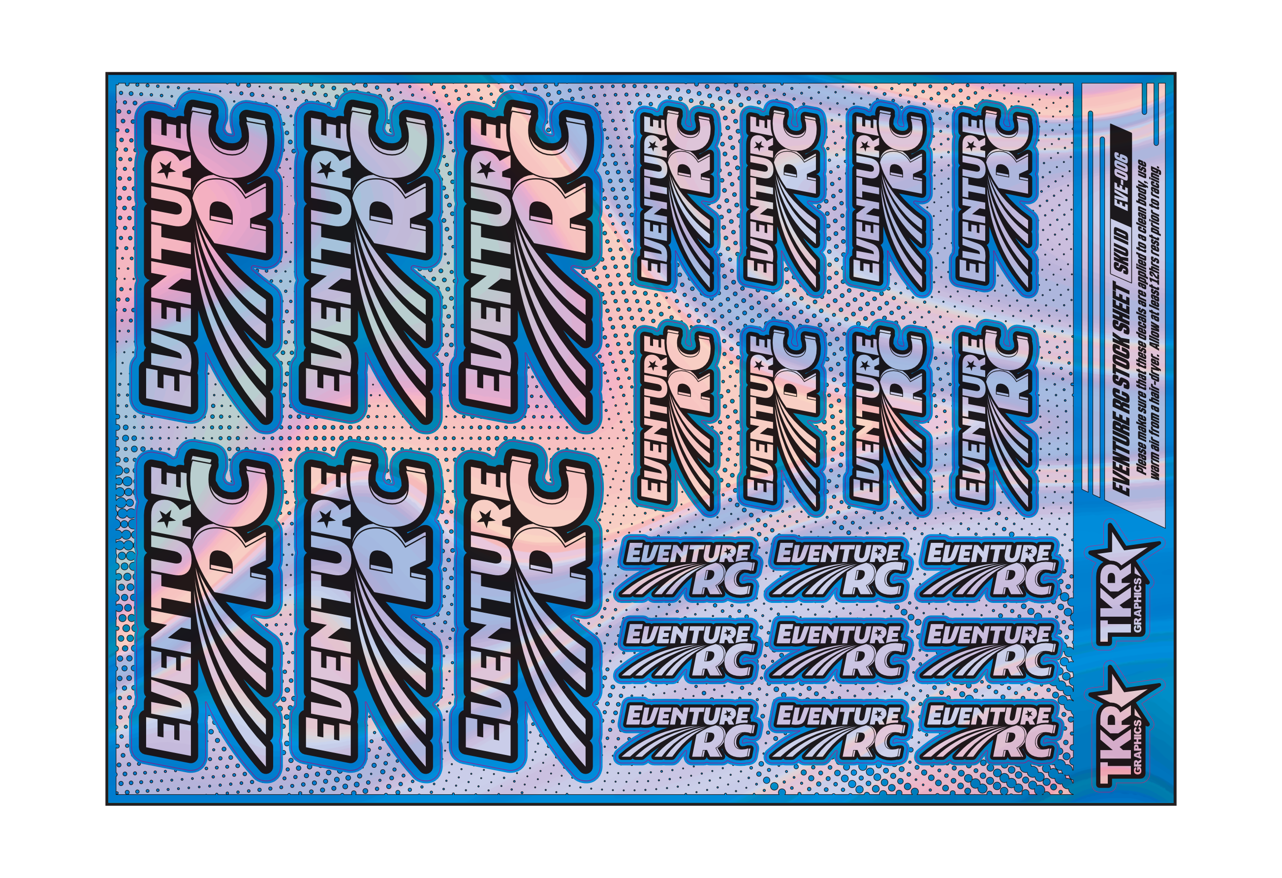 HOLOGRAPHIC EVENTURE RC A5 STOCK SHEET