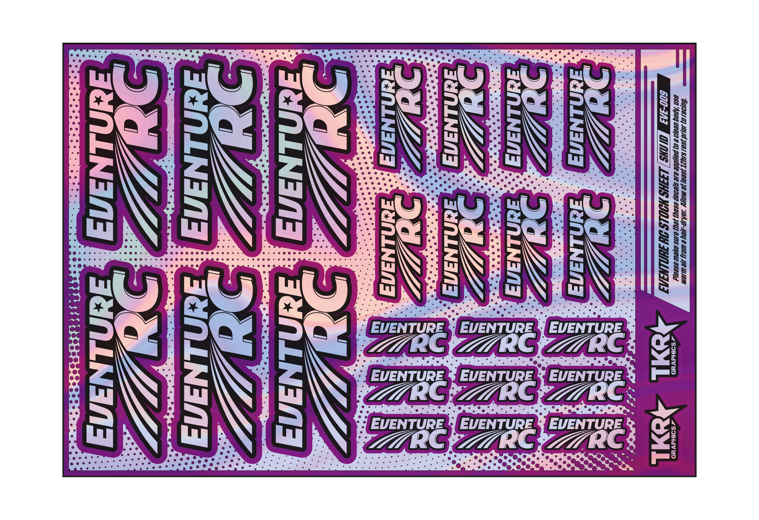 HOLOGRAPHIC EVENTURE RC A5 STOCK SHEET