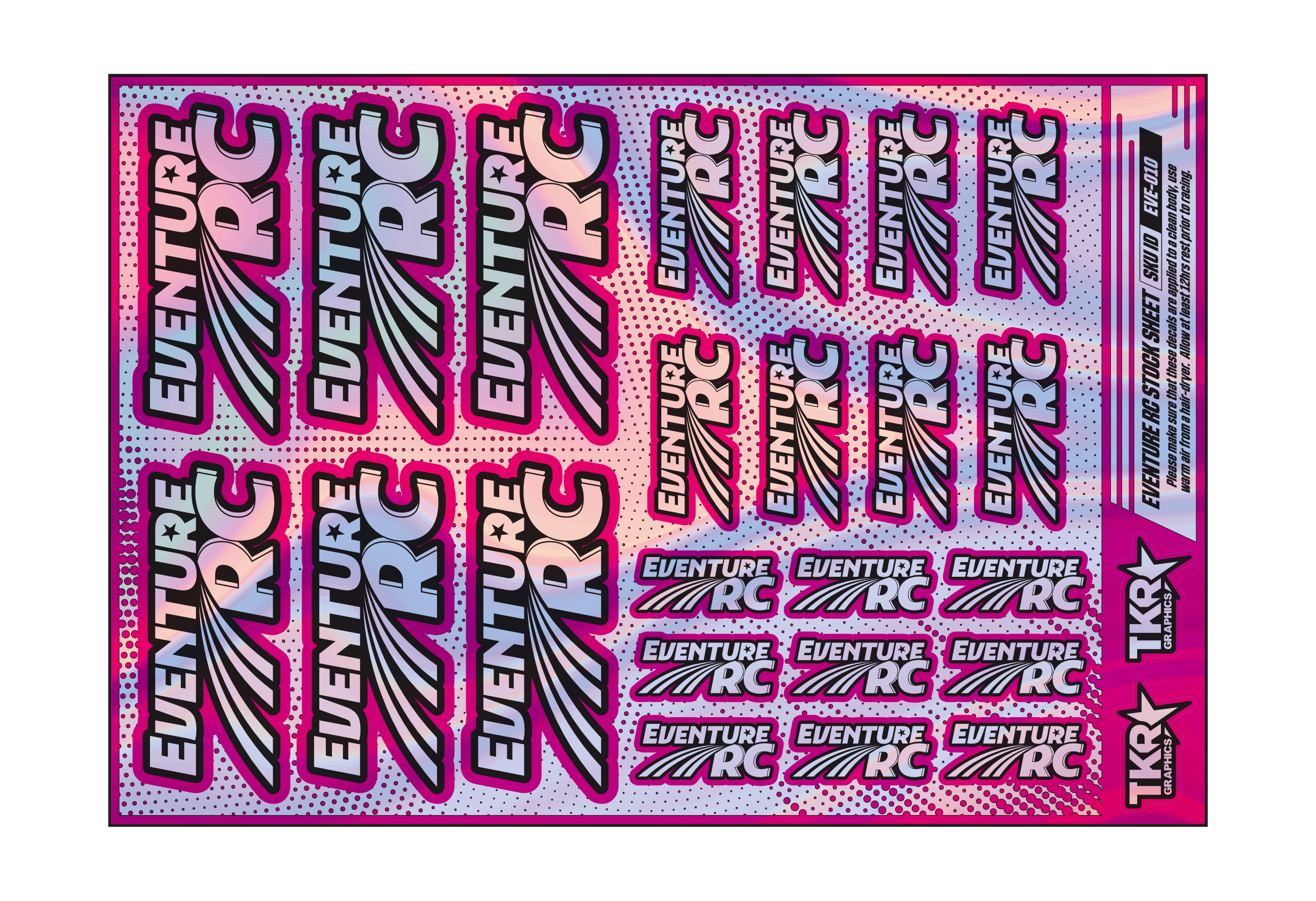 HOLOGRAPHIC EVENTURE RC A5 STOCK SHEET