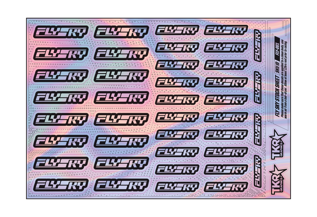 HOLOGRAPHIC FLYSKY A5 STOCK SHEET