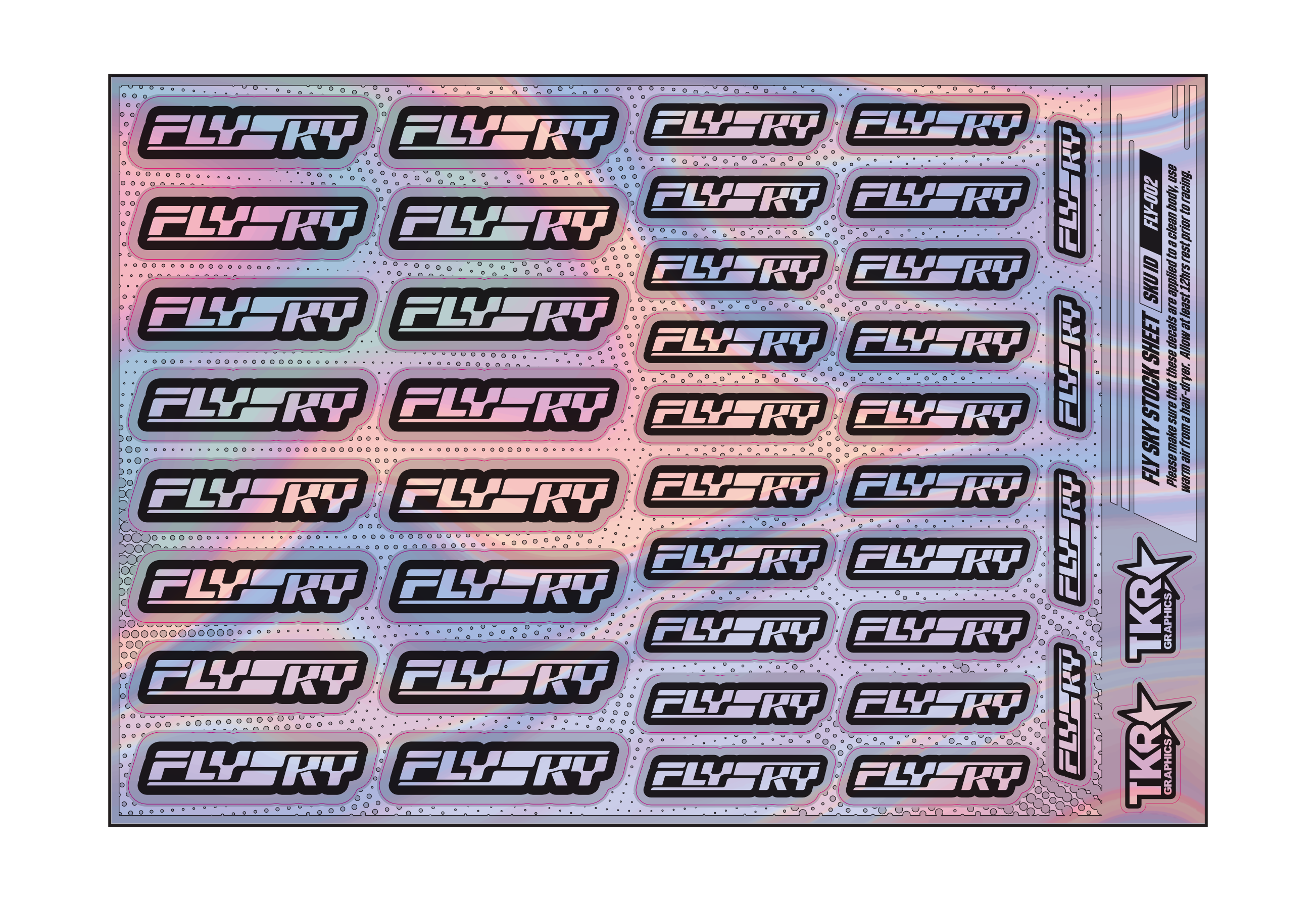 HOLOGRAPHIC FLYSKY A5 STOCK SHEET