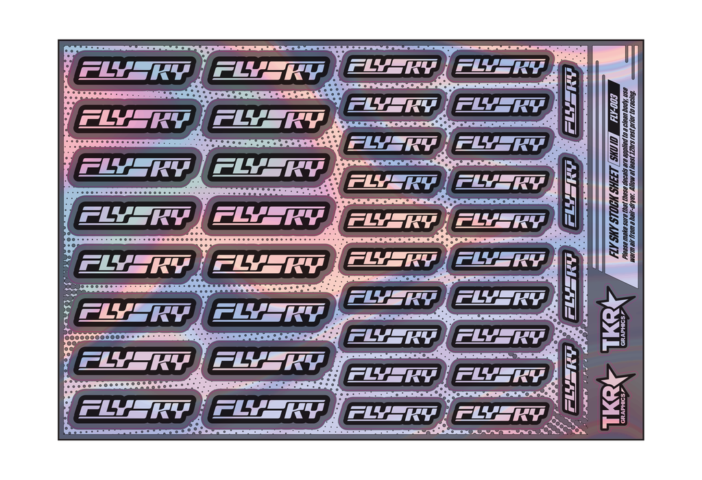 HOLOGRAPHIC FLYSKY A5 STOCK SHEET