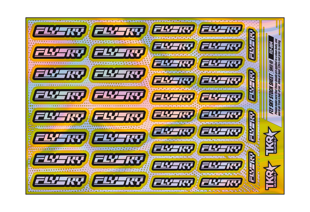 HOLOGRAPHIC FLYSKY A5 STOCK SHEET