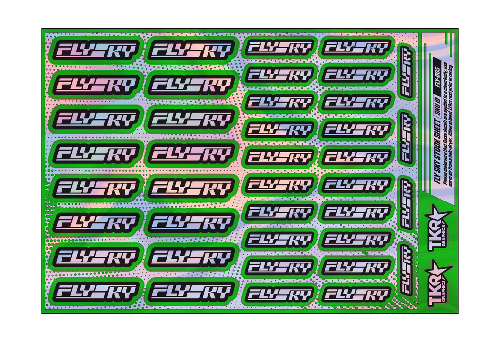 HOLOGRAPHIC FLYSKY A5 STOCK SHEET