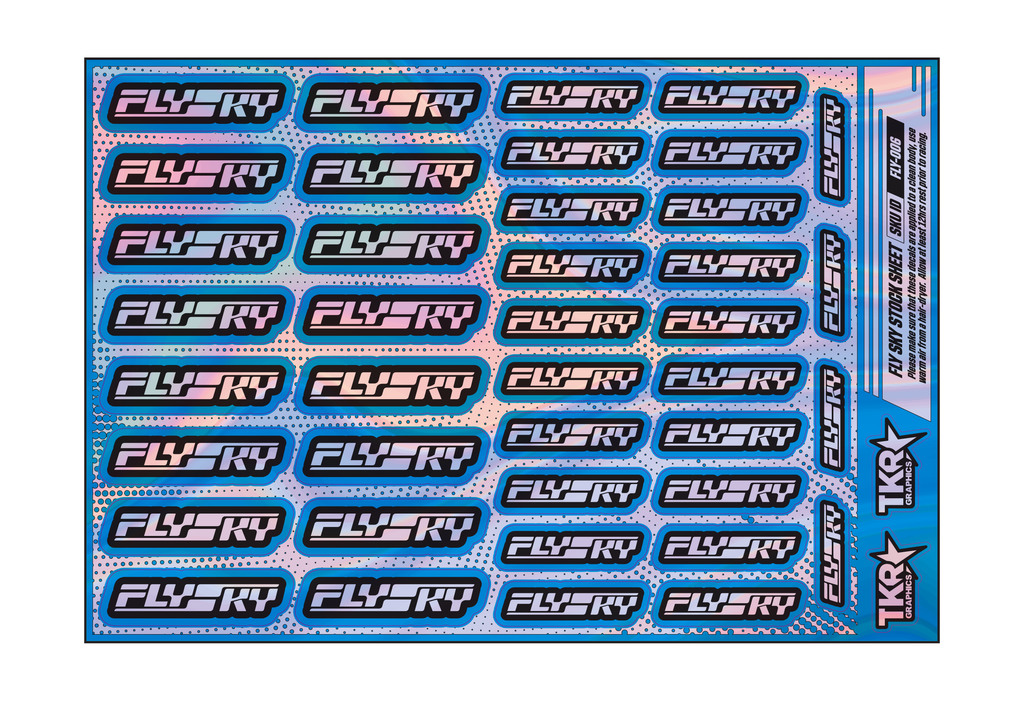 HOLOGRAPHIC FLYSKY A5 STOCK SHEET