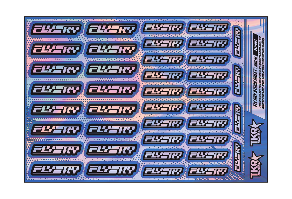HOLOGRAPHIC FLYSKY A5 STOCK SHEET