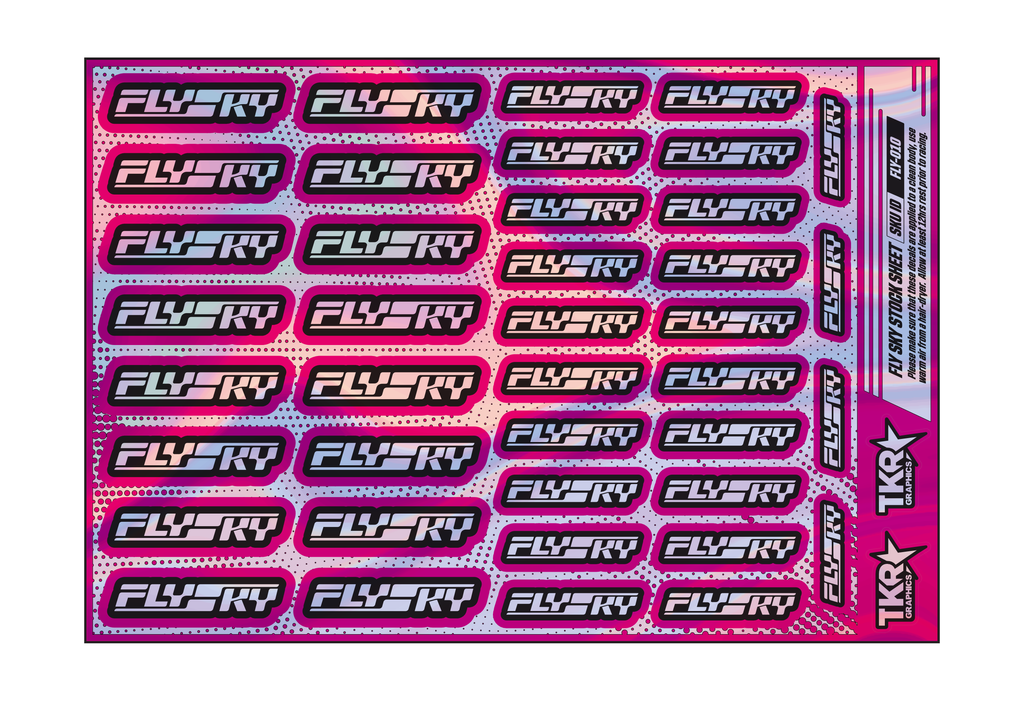 HOLOGRAPHIC FLYSKY A5 STOCK SHEET