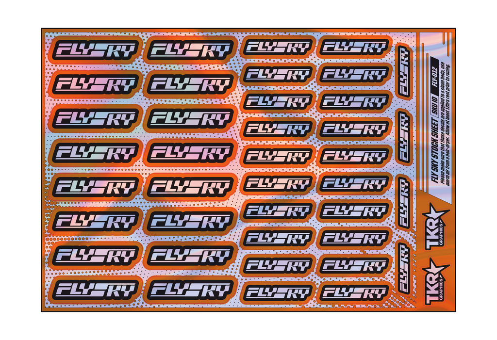 HOLOGRAPHIC FLYSKY A5 STOCK SHEET