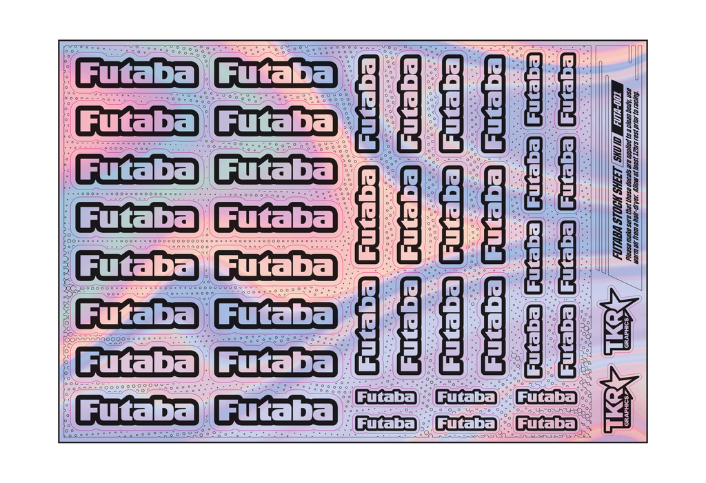 HOLOGRAPHIC FUTABA A5 STOCK SHEET
