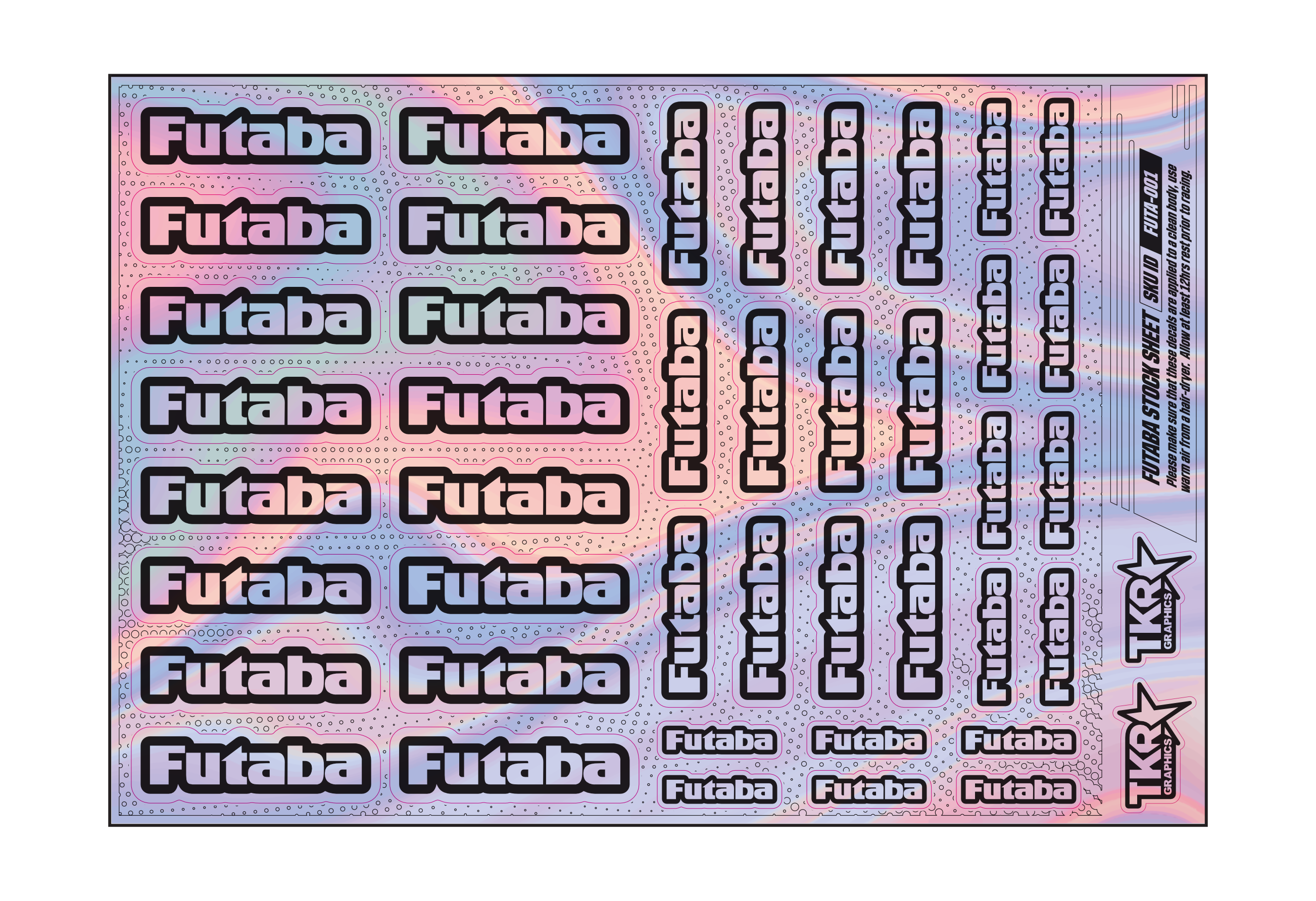 HOLOGRAPHIC FUTABA A5 STOCK SHEET