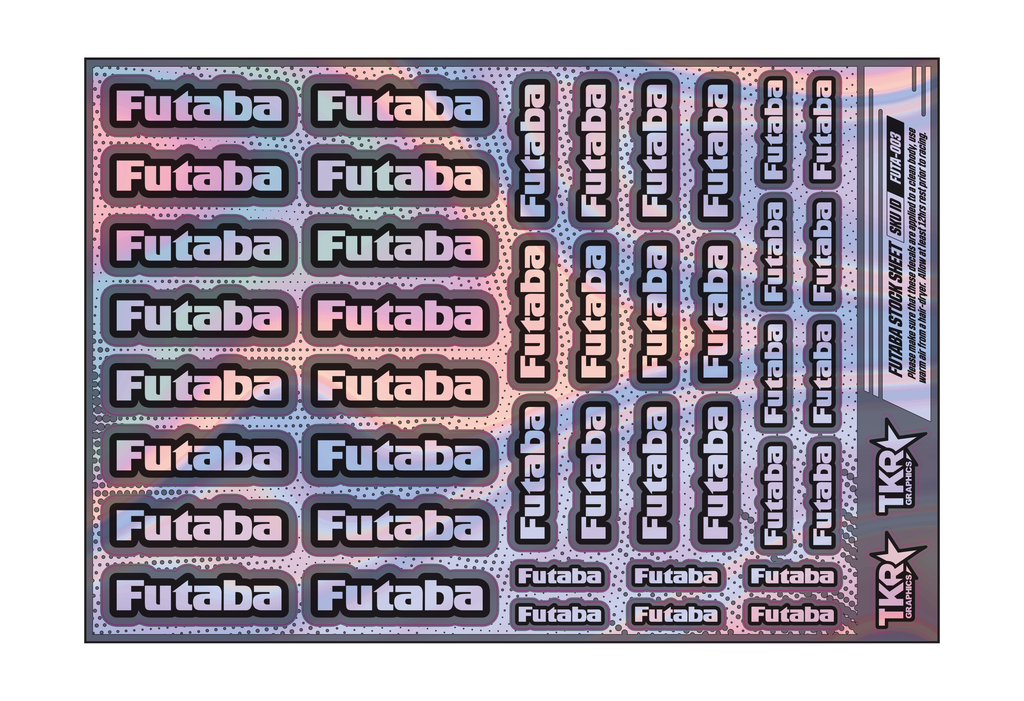 HOLOGRAPHIC FUTABA A5 STOCK SHEET