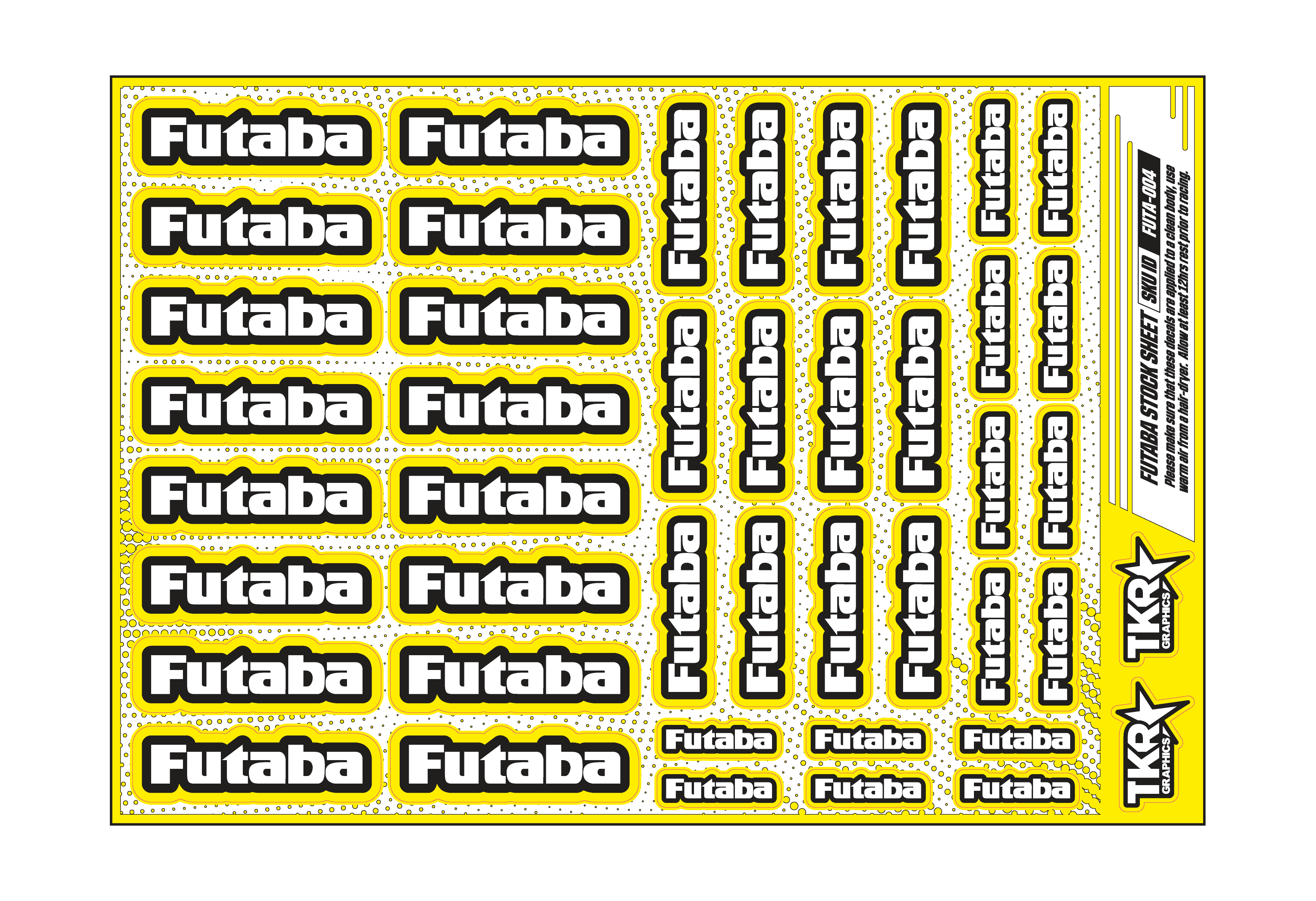 FUTABA A5 STOCK SHEET