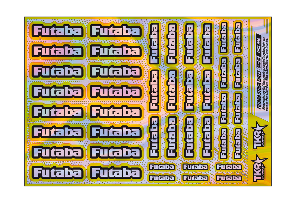HOLOGRAPHIC FUTABA A5 STOCK SHEET