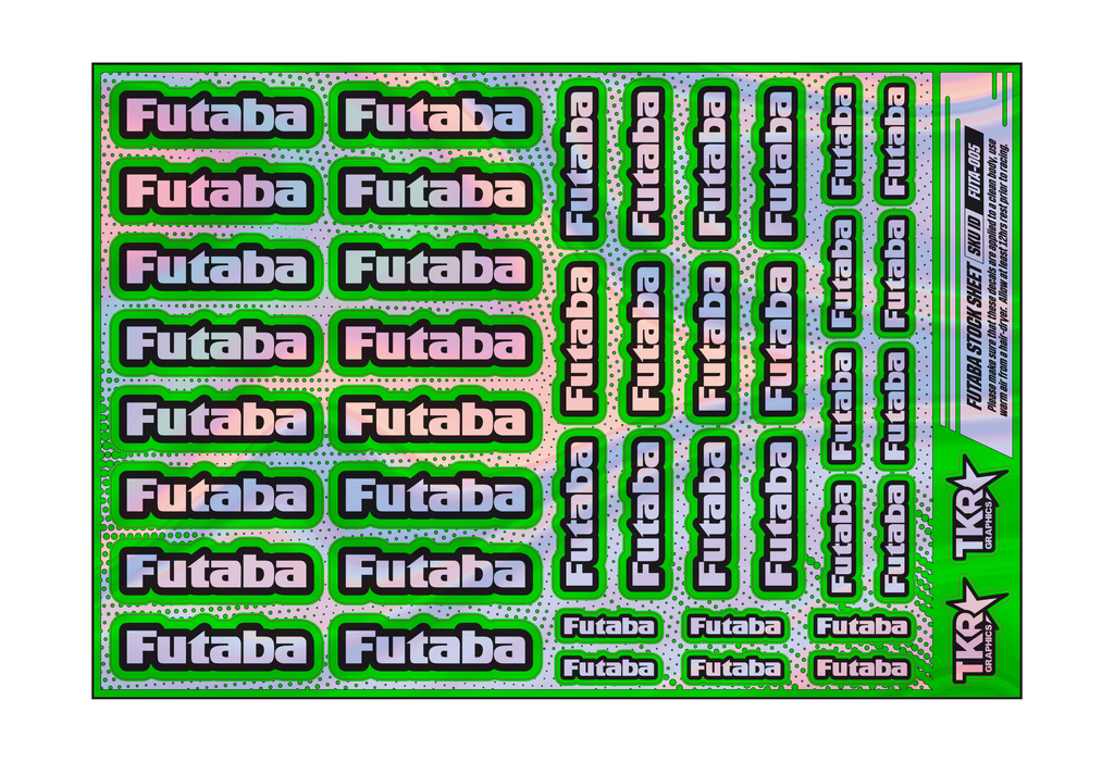 HOLOGRAPHIC FUTABA A5 STOCK SHEET