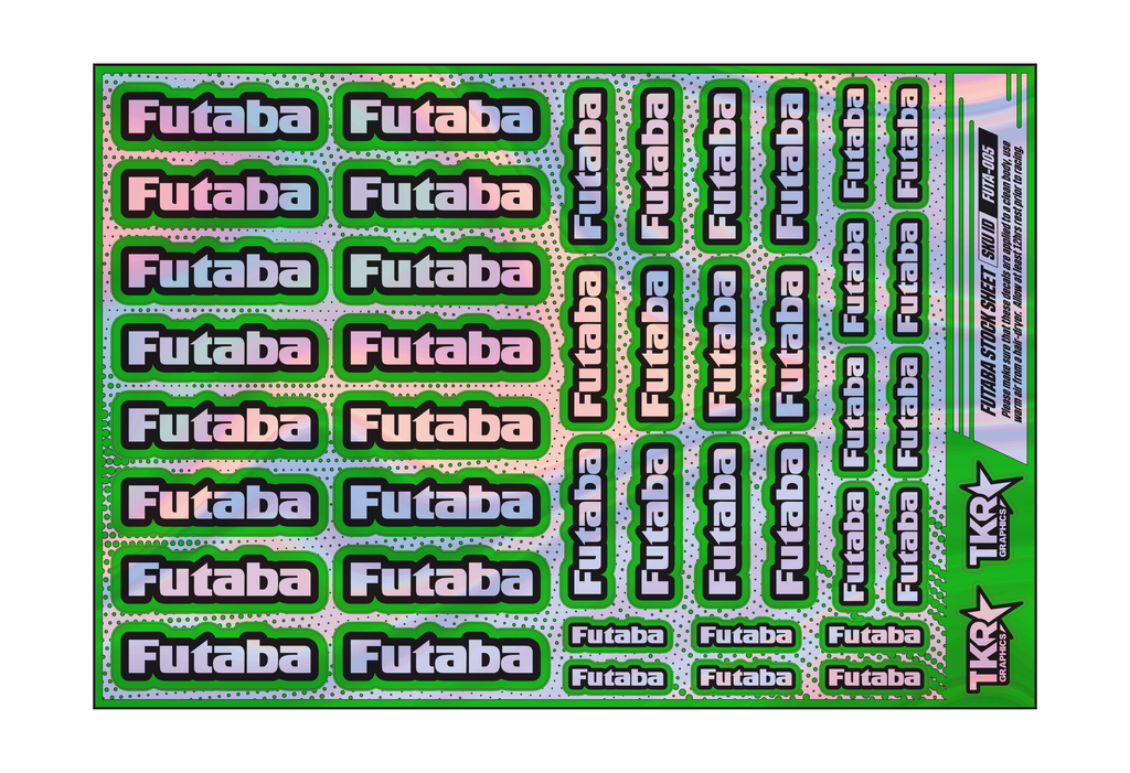 HOLOGRAPHIC FUTABA A5 STOCK SHEET