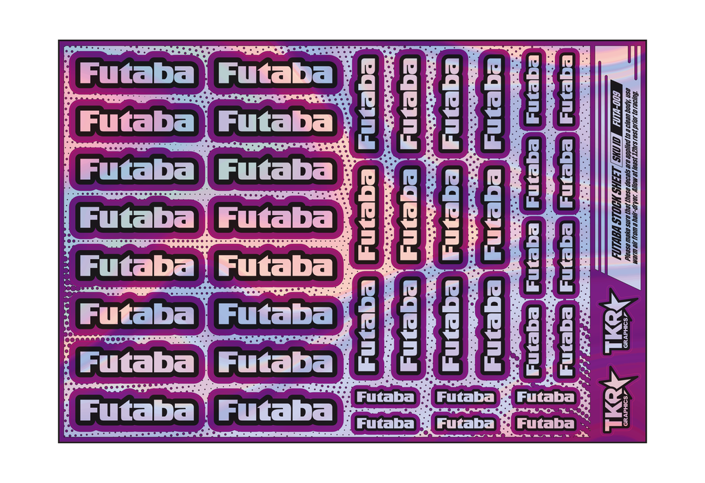 HOLOGRAPHIC FUTABA A5 STOCK SHEET