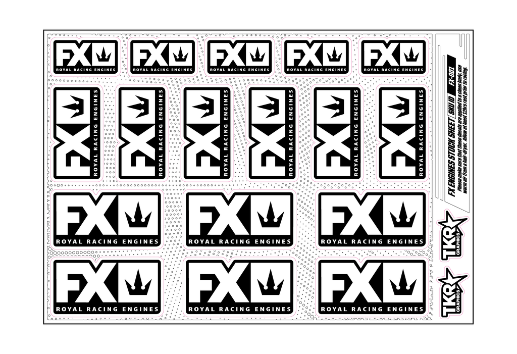 FX ENGINES A5 STOCK SHEET