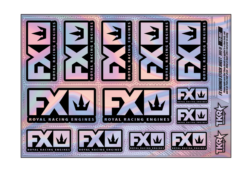 HOLOGRAPHIC FX ENGINES A5 STOCK SHEET