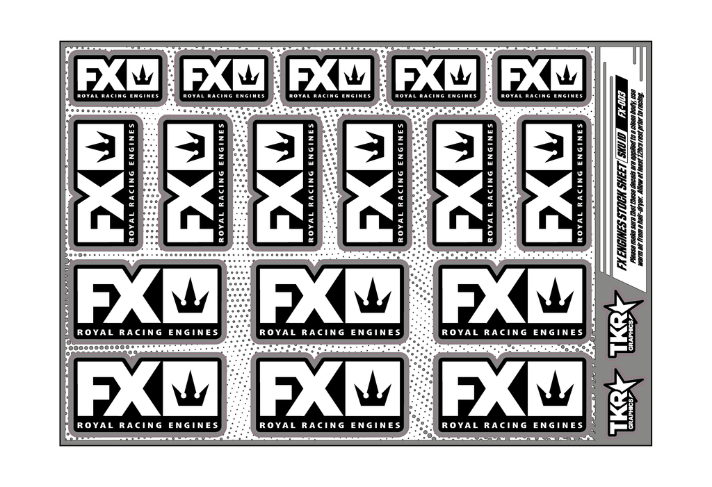 FX ENGINES A5 STOCK SHEET