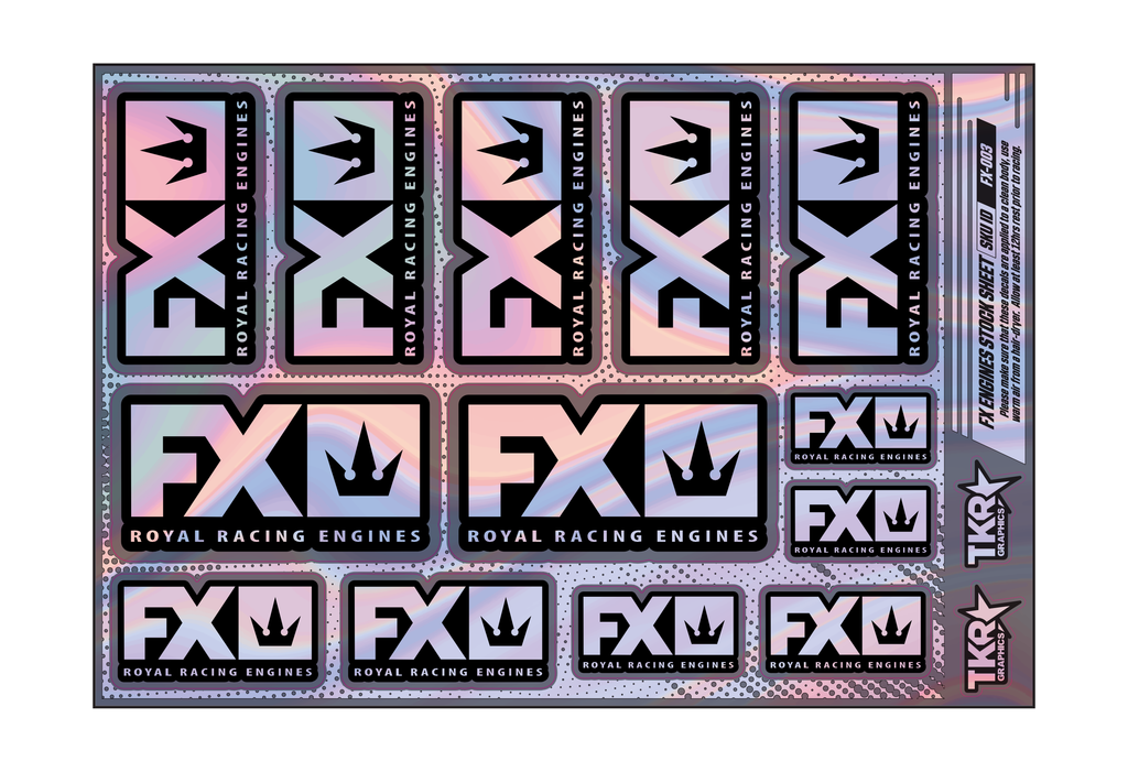 HOLOGRAPHIC FX ENGINES A5 STOCK SHEET