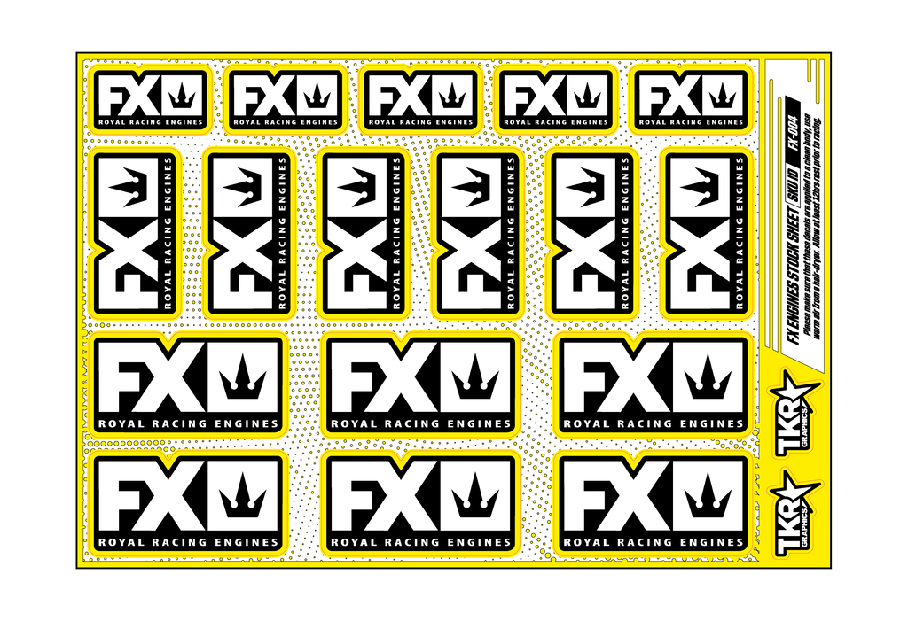 FX ENGINES A5 STOCK SHEET