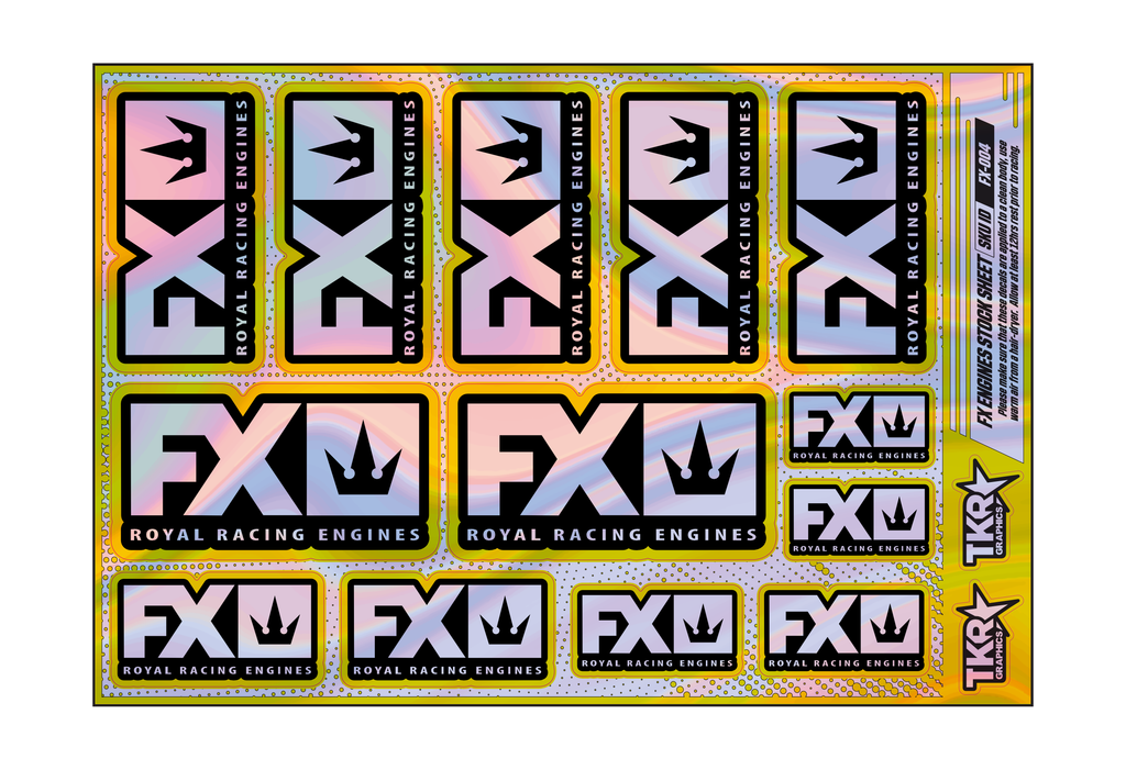 HOLOGRAPHIC FX ENGINES A5 STOCK SHEET