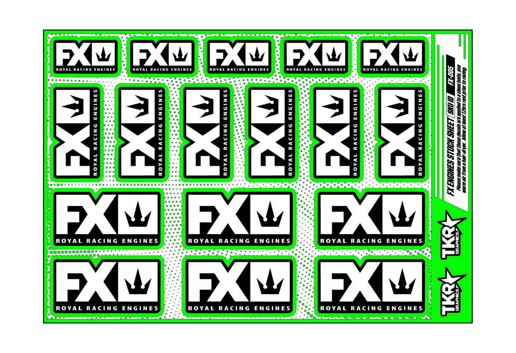 FX ENGINES A5 STOCK SHEET