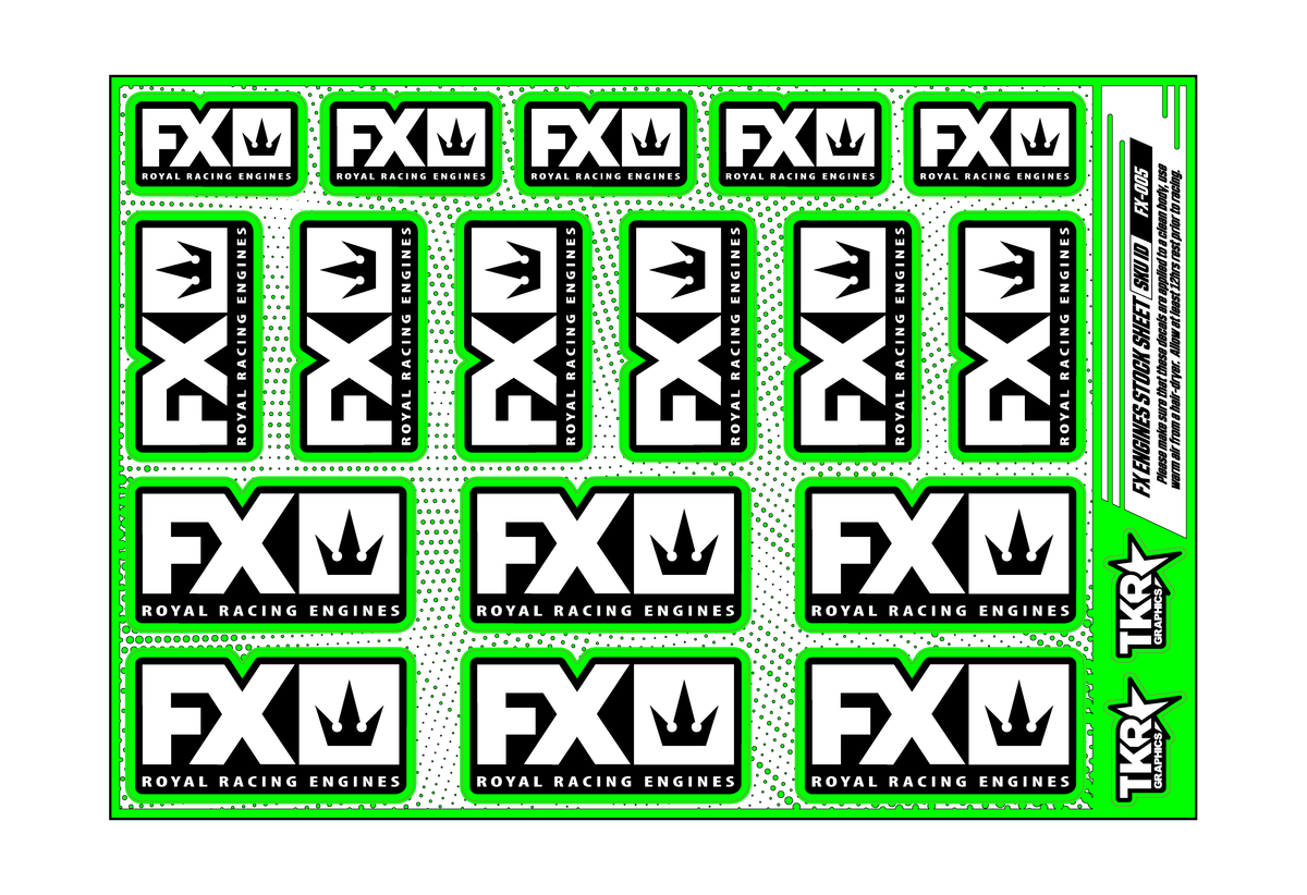 FX ENGINES A5 STOCK SHEET – TKR Graphics Ltd