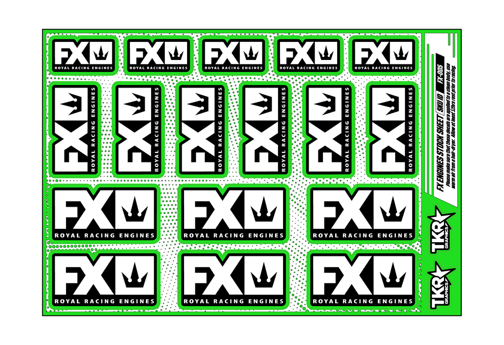 FX ENGINES A5 STOCK SHEET