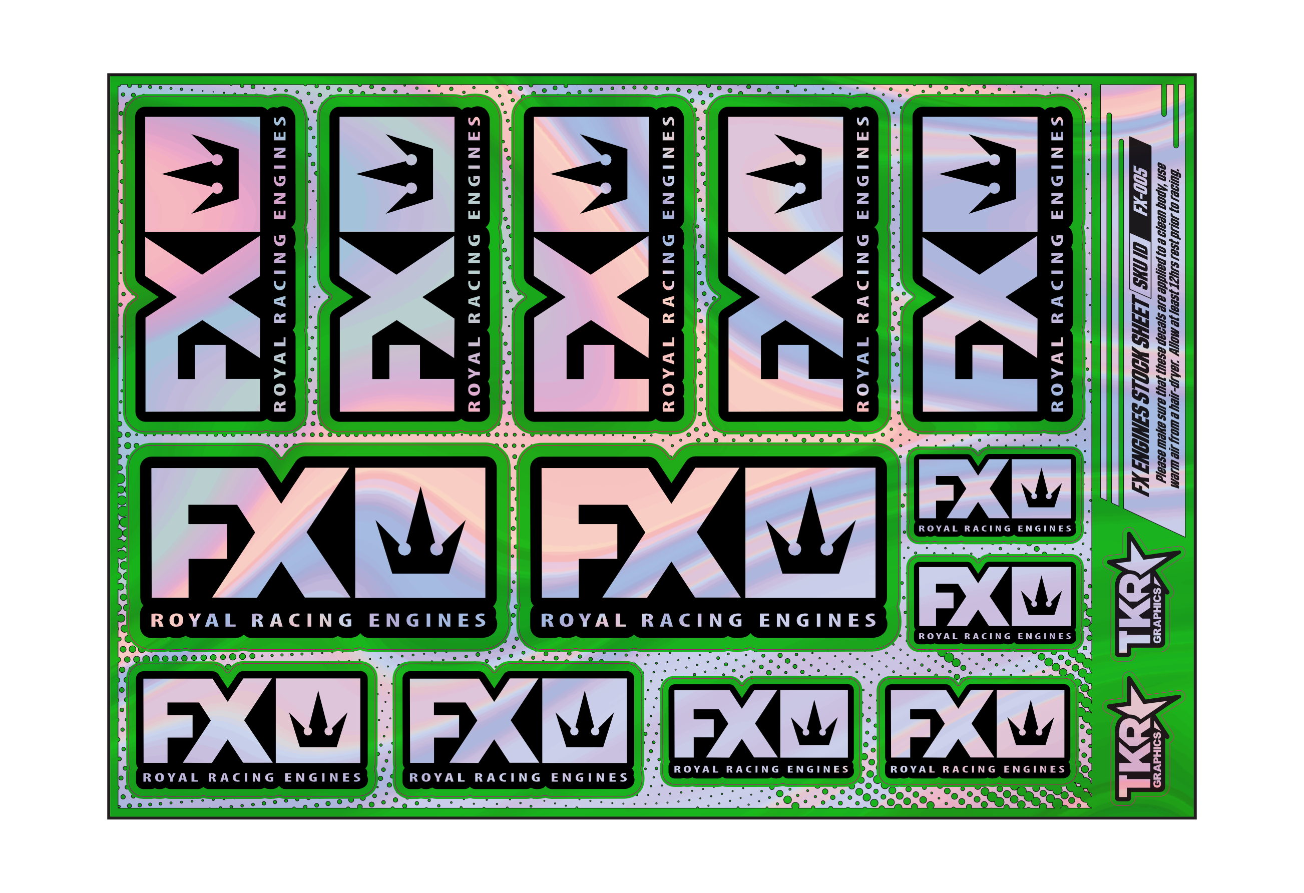 HOLOGRAPHIC FX ENGINES A5 STOCK SHEET