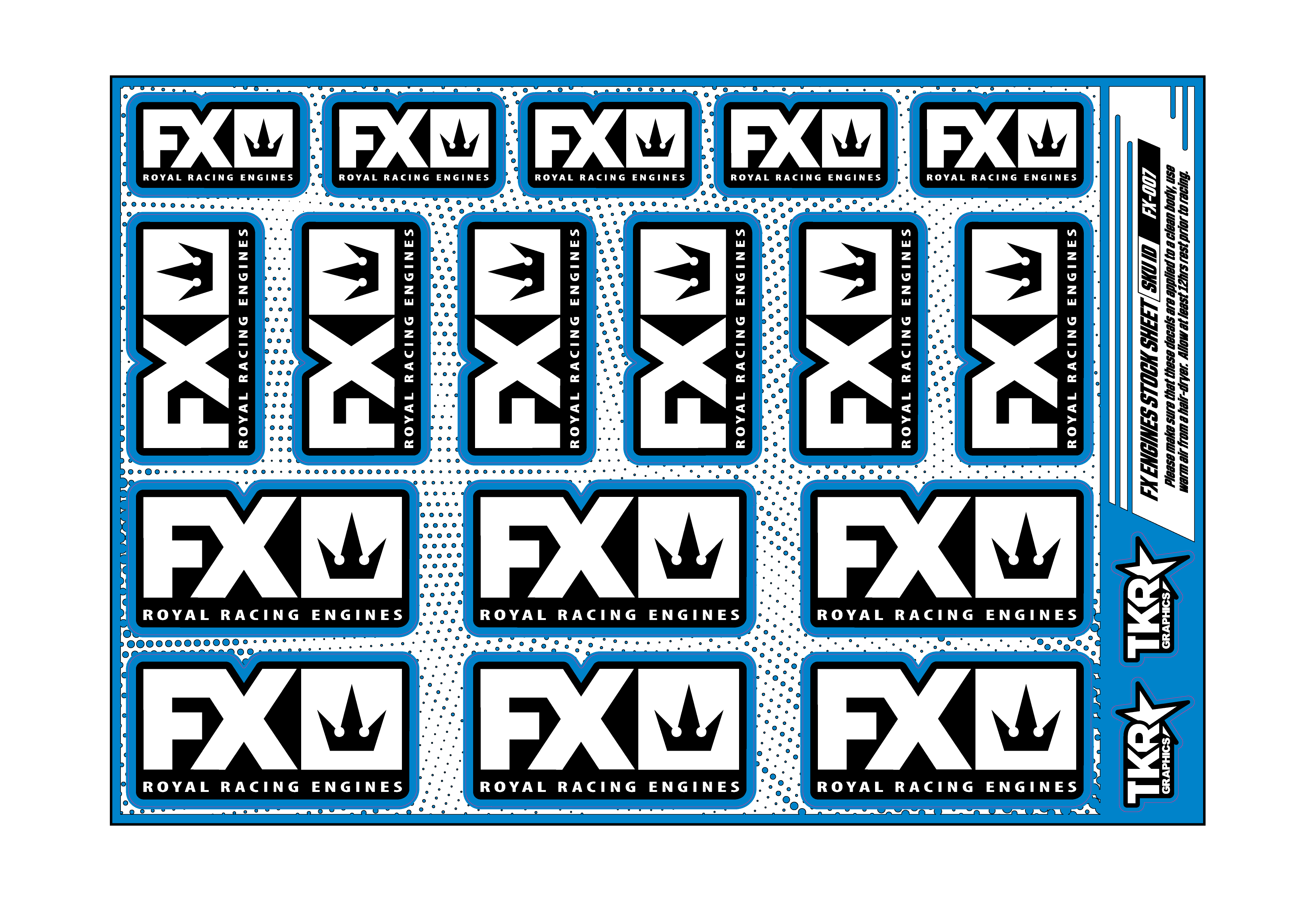 FX ENGINES A5 STOCK SHEET