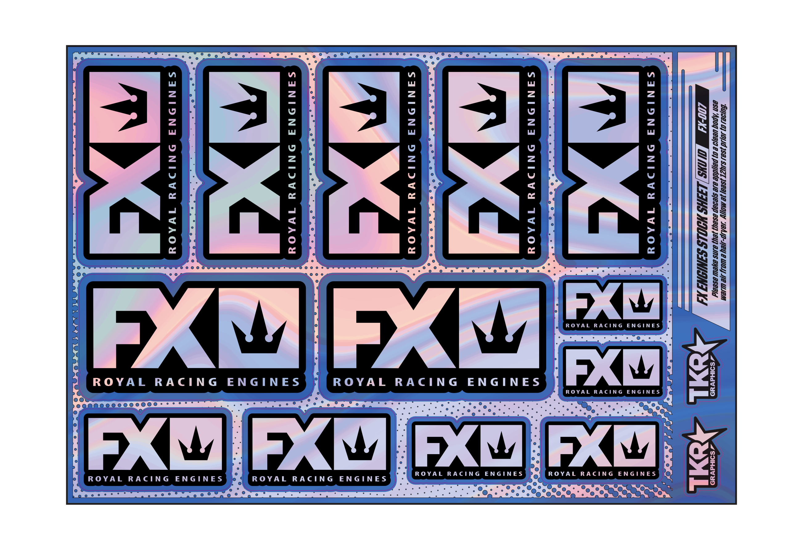 HOLOGRAPHIC FX ENGINES A5 STOCK SHEET