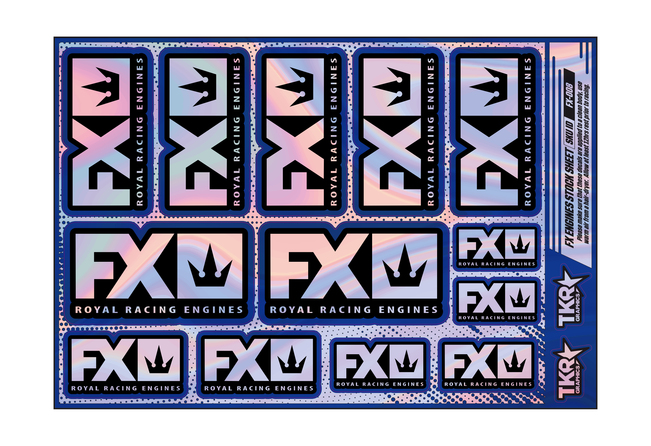 HOLOGRAPHIC FX ENGINES A5 STOCK SHEET