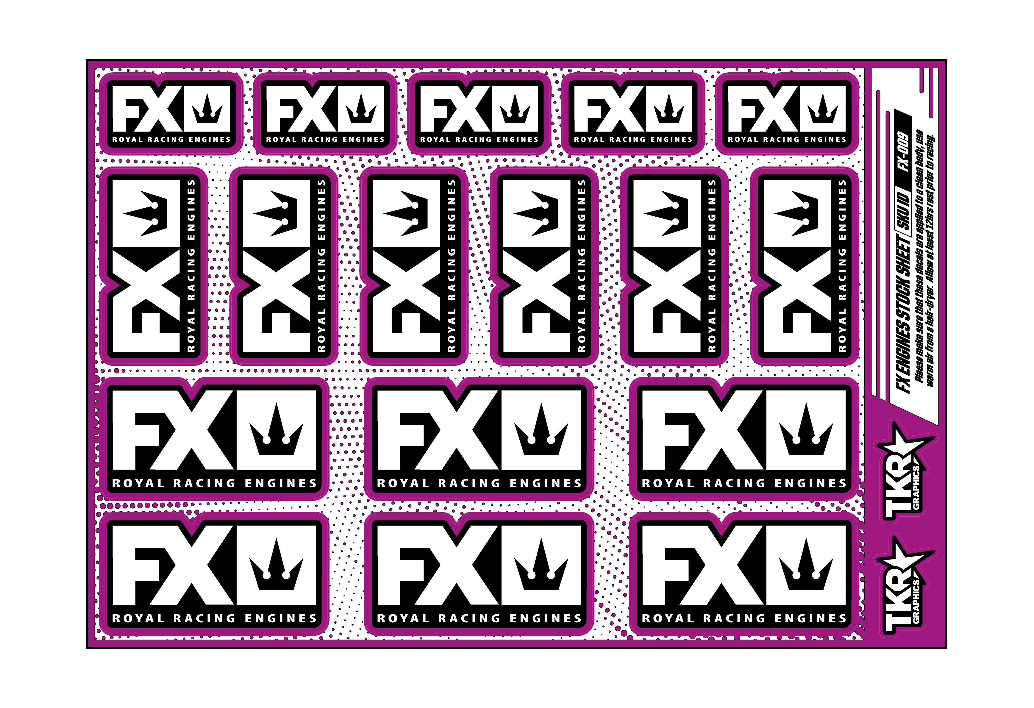 FX ENGINES A5 STOCK SHEET