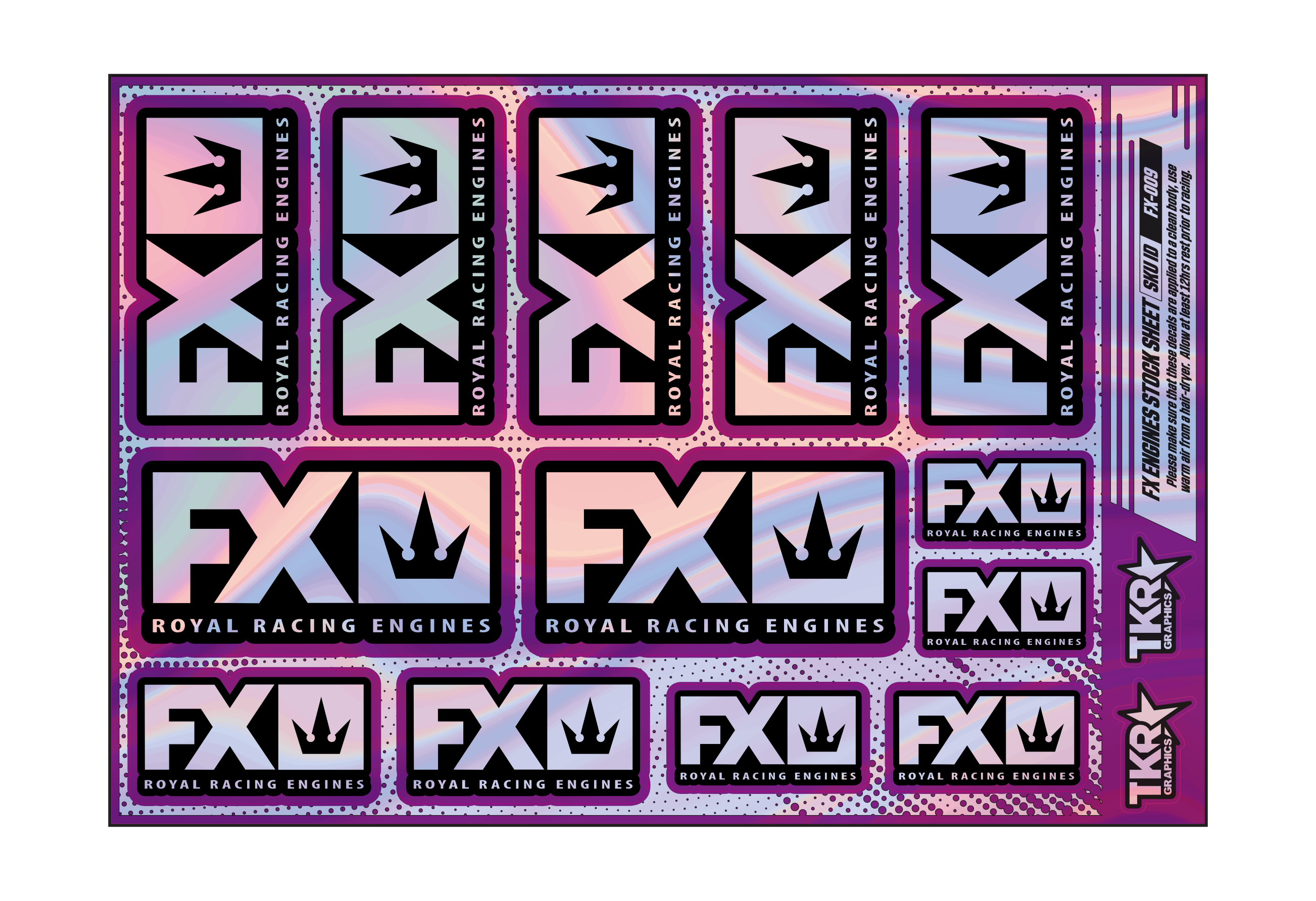 HOLOGRAPHIC FX ENGINES A5 STOCK SHEET