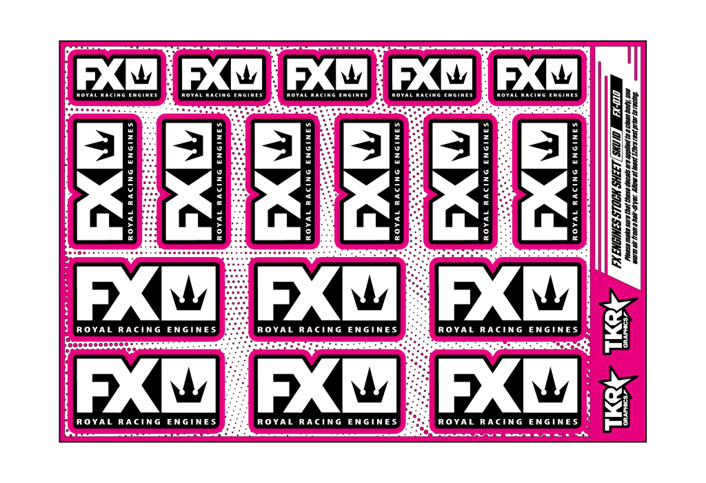 FX ENGINES A5 STOCK SHEET