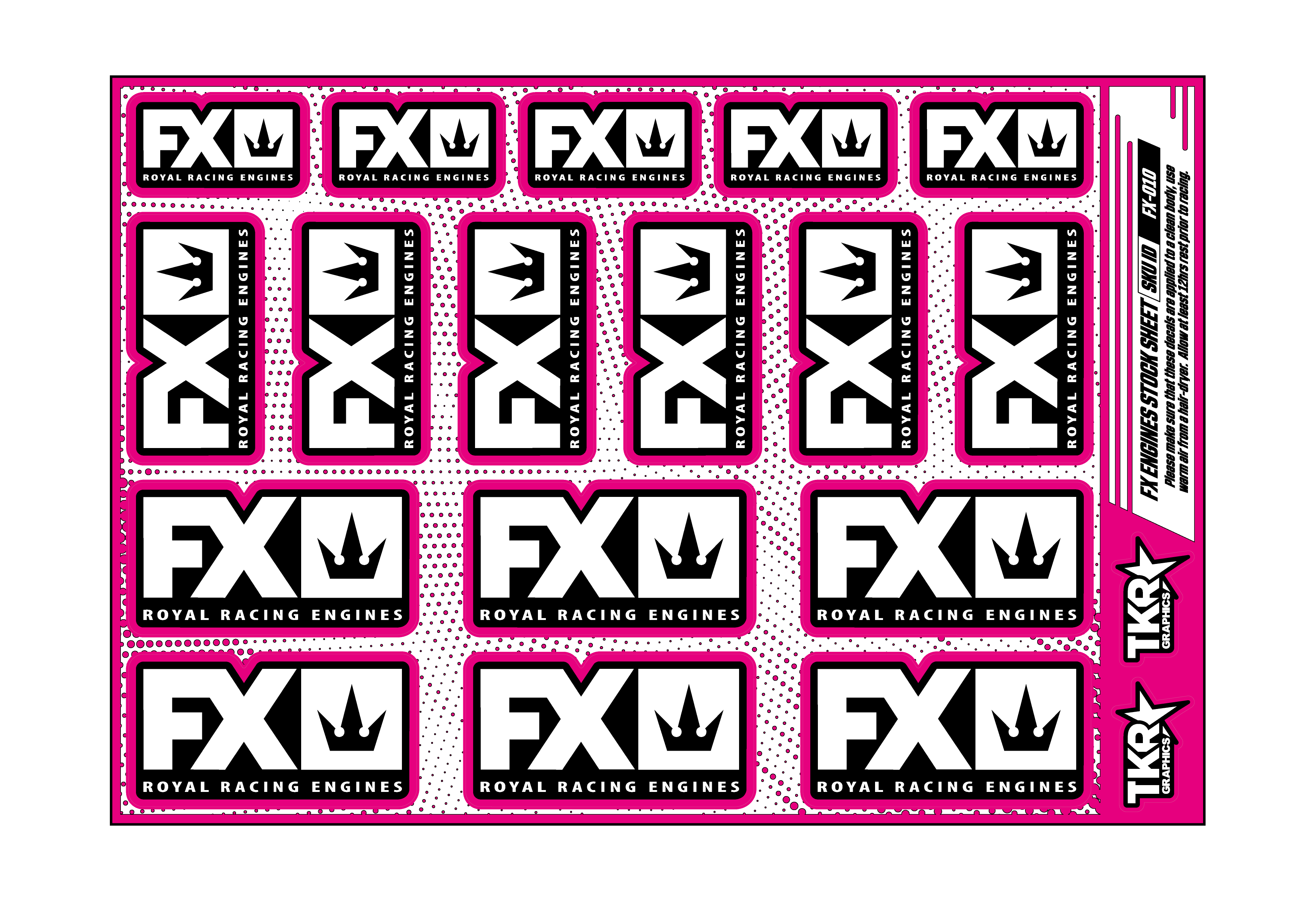 FX ENGINES A5 STOCK SHEET