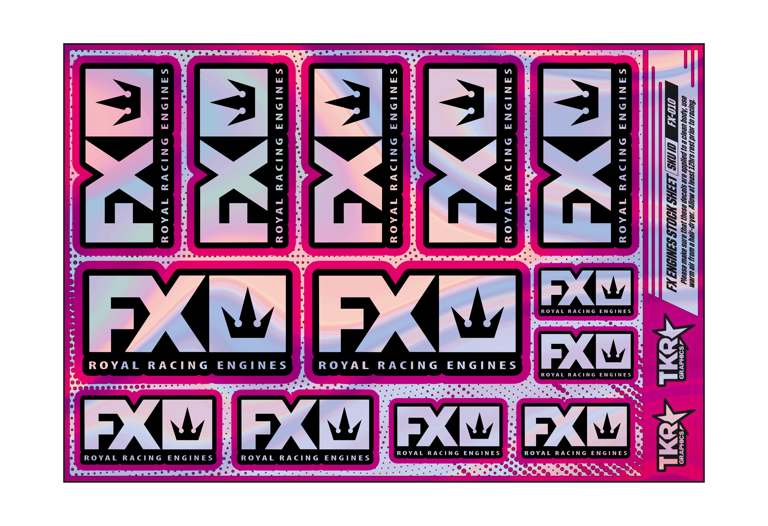 HOLOGRAPHIC FX ENGINES A5 STOCK SHEET