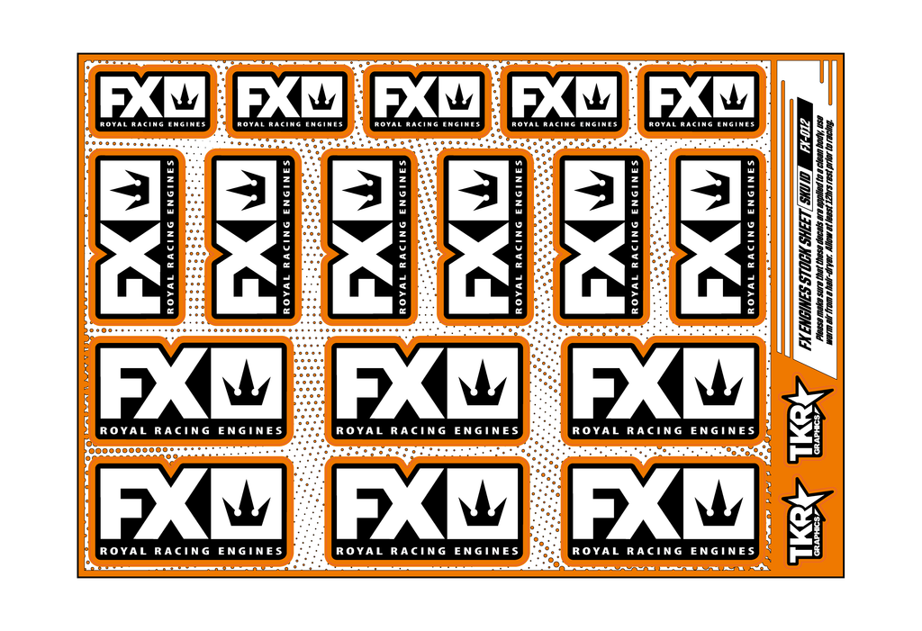 FX ENGINES A5 STOCK SHEET