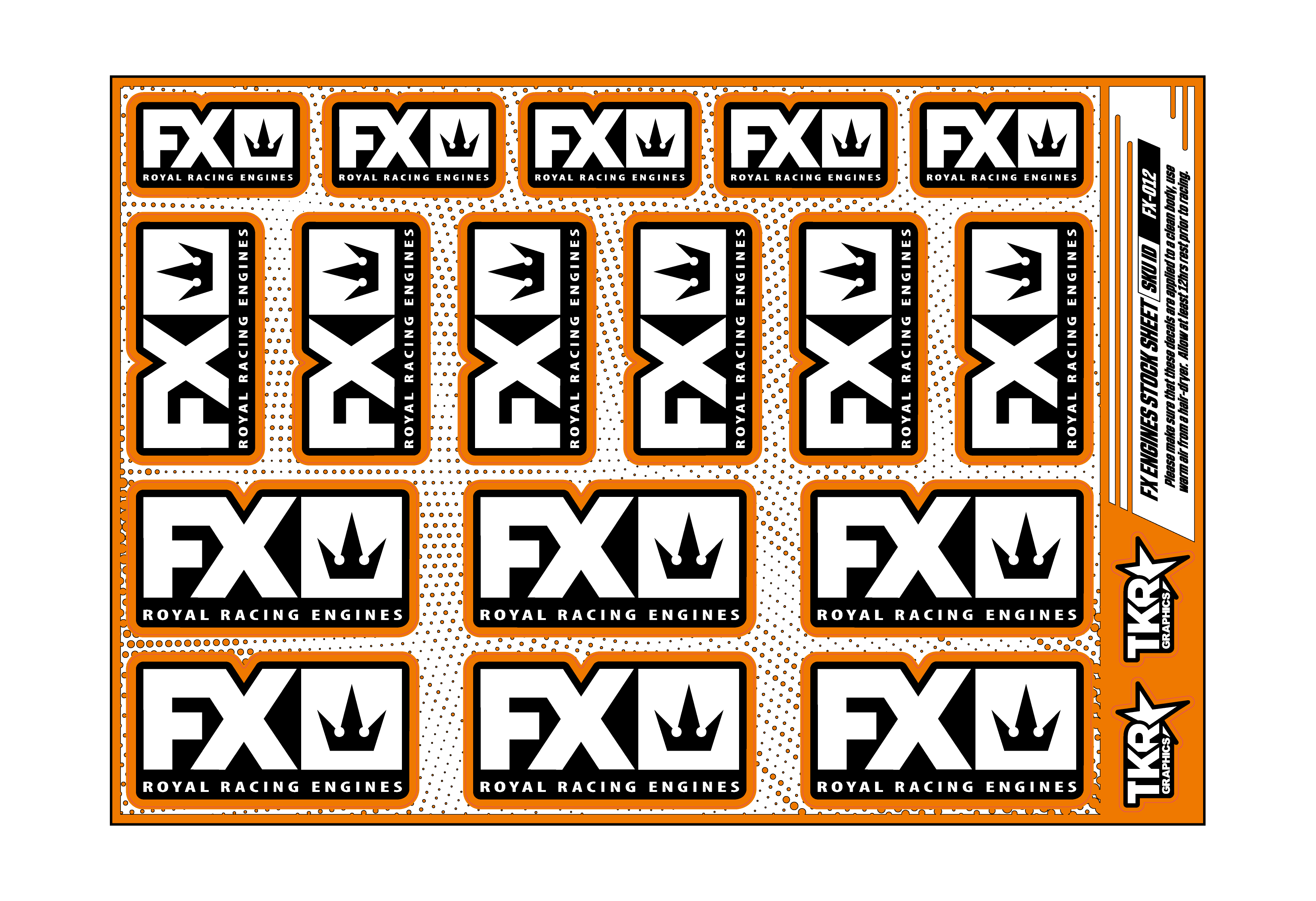 FX ENGINES A5 STOCK SHEET