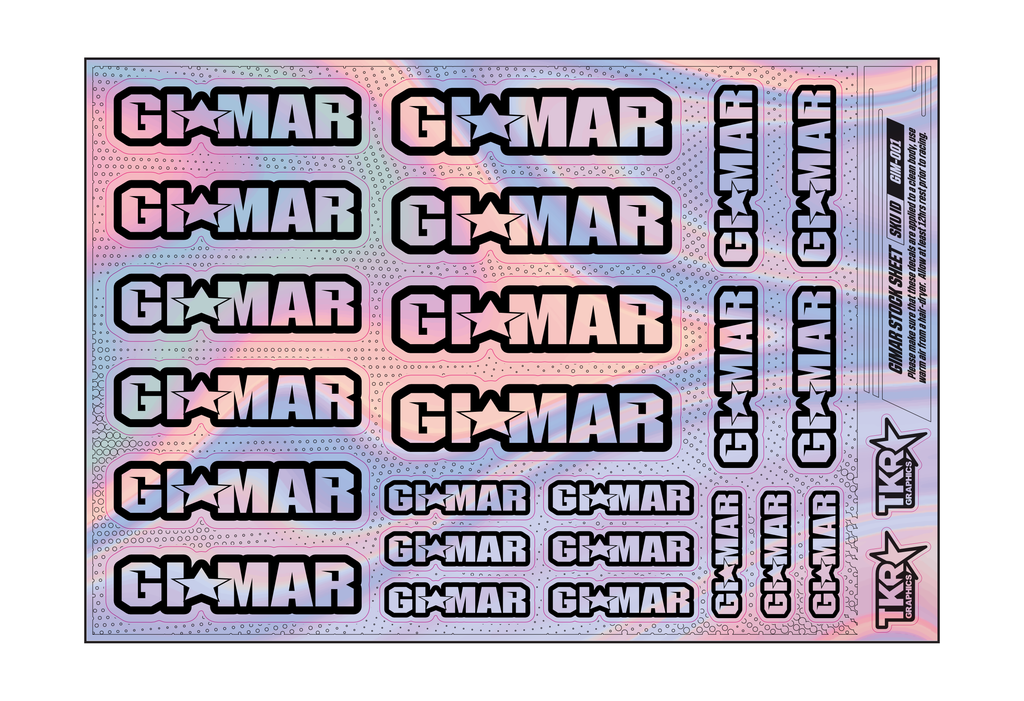 HOLOGRAPHIC GIMAR A5 STOCK SHEET
