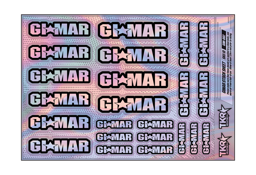 HOLOGRAPHIC GIMAR A5 STOCK SHEET