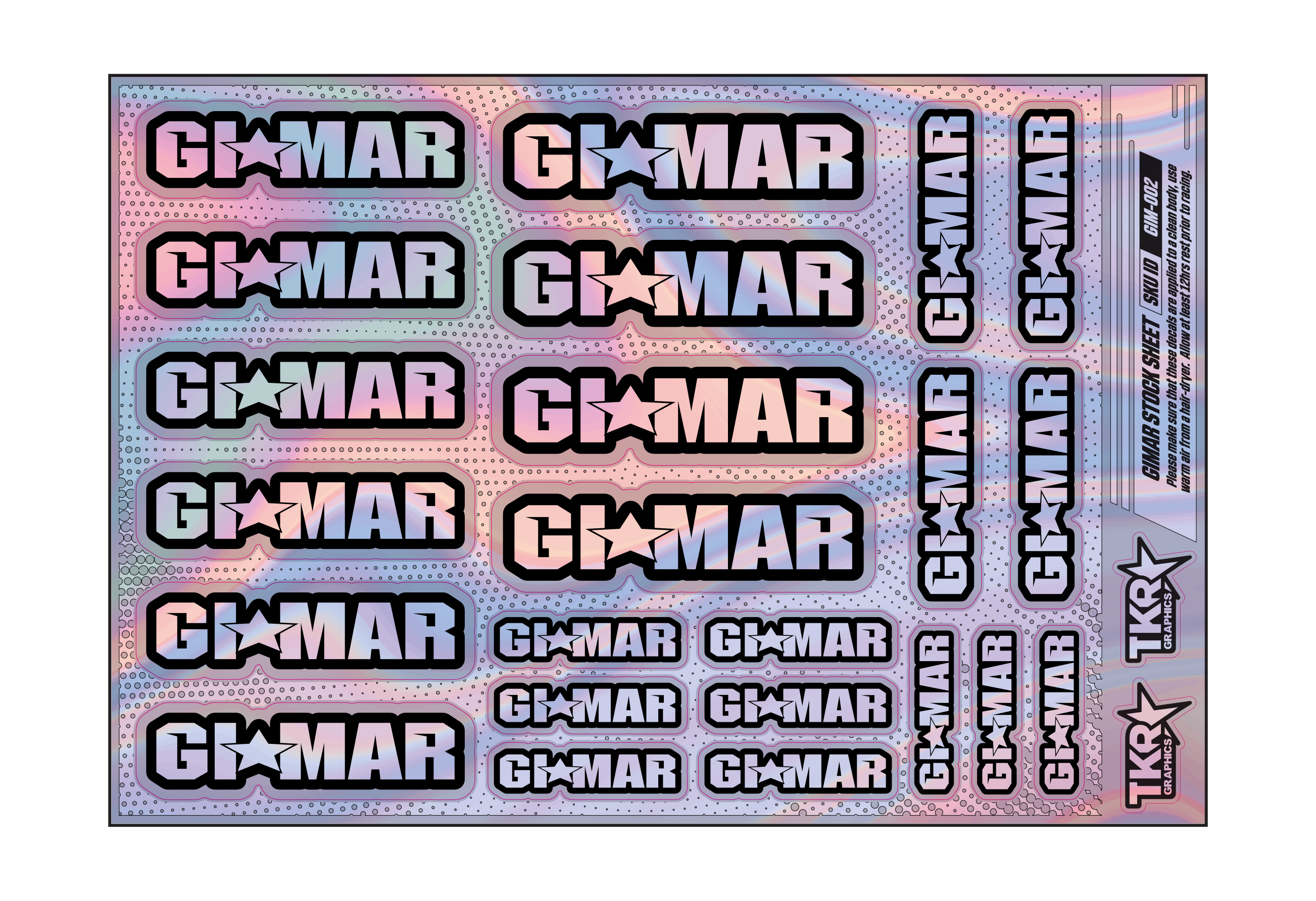 HOLOGRAPHIC GIMAR A5 STOCK SHEET