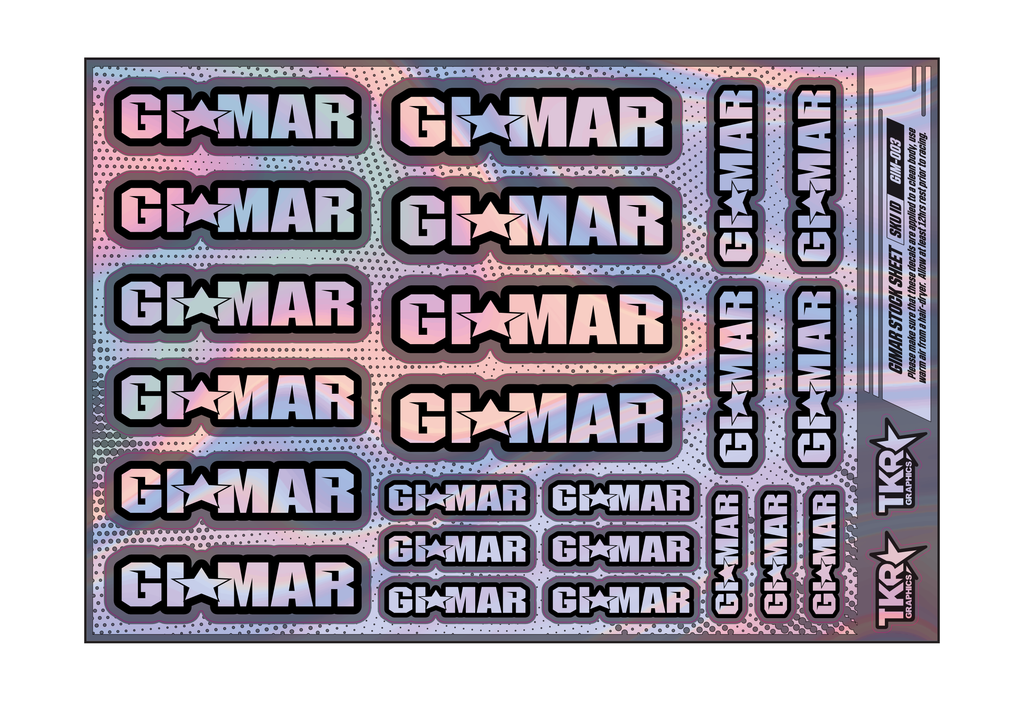 HOLOGRAPHIC GIMAR A5 STOCK SHEET