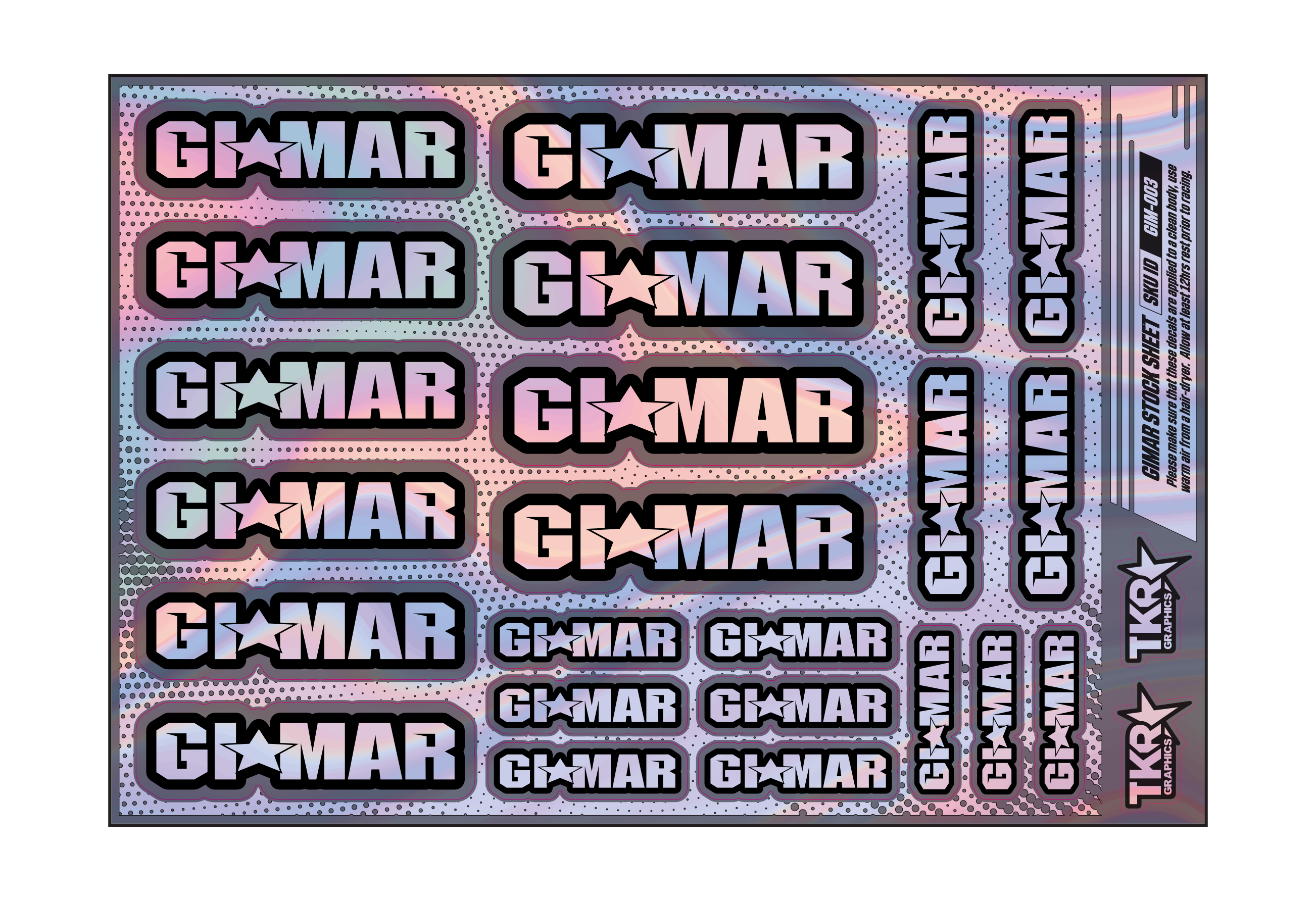 HOLOGRAPHIC GIMAR A5 STOCK SHEET
