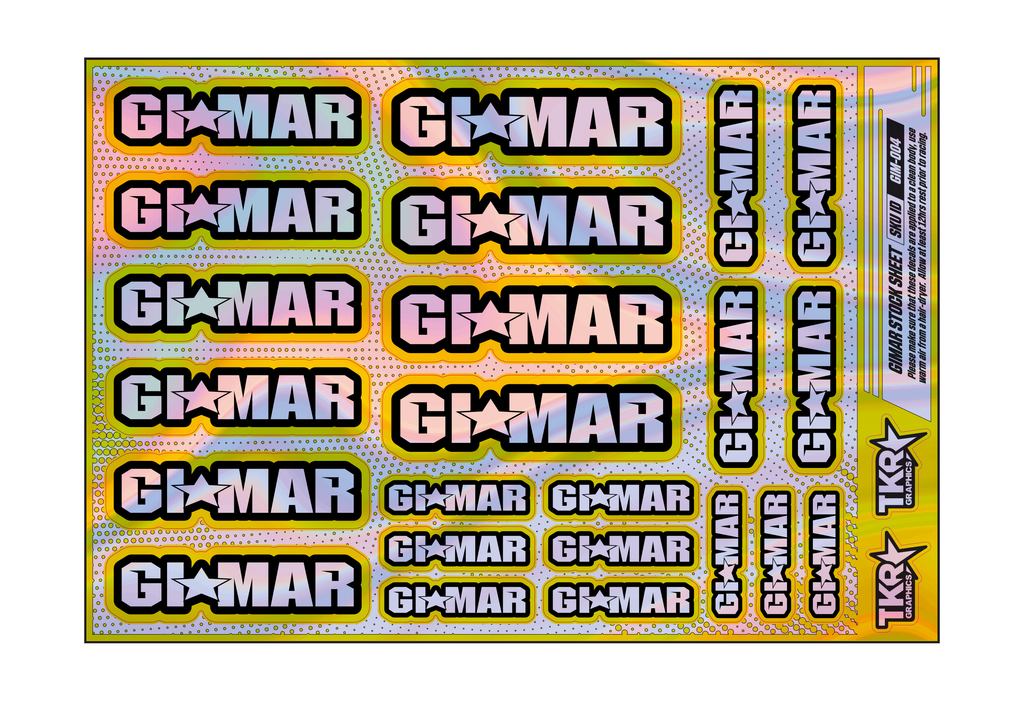 HOLOGRAPHIC GIMAR A5 STOCK SHEET