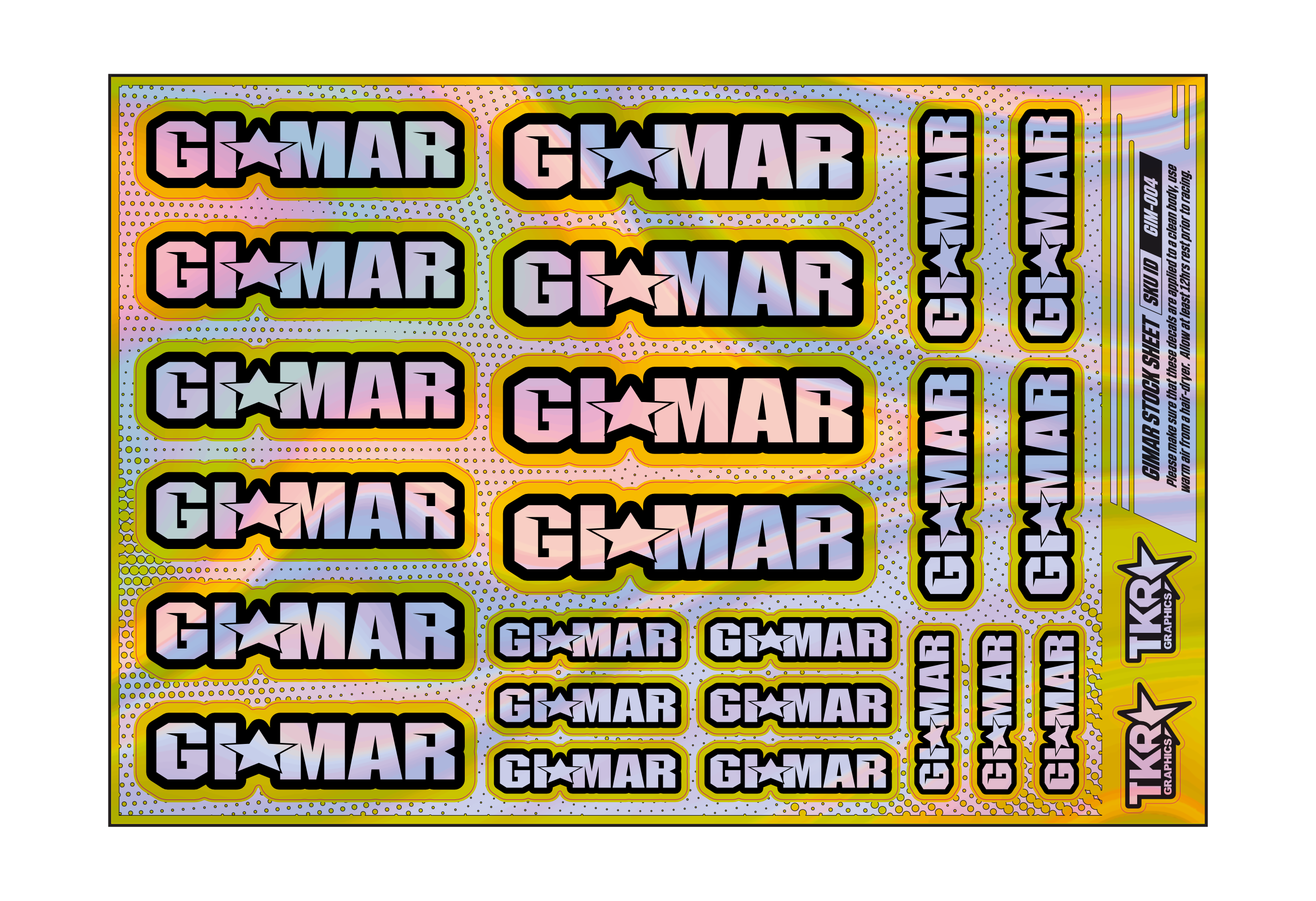 HOLOGRAPHIC GIMAR A5 STOCK SHEET